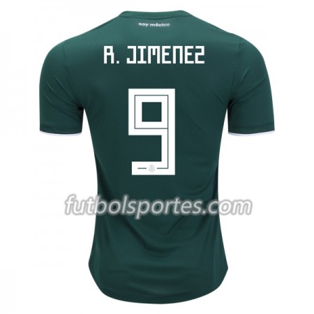 Camisetas México R.Jimenez 9 Primera Equipacion Mundial 2018